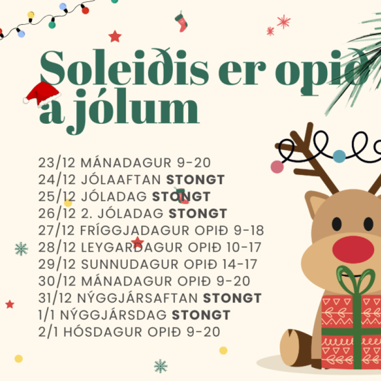 Soleiðis er opið um jólini