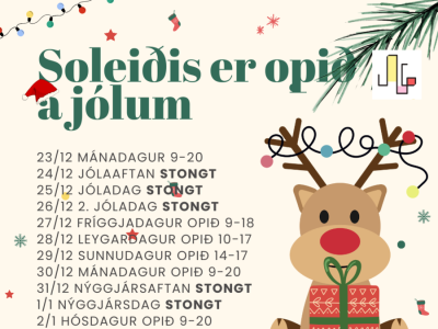 Soleiðis er opið um jólini