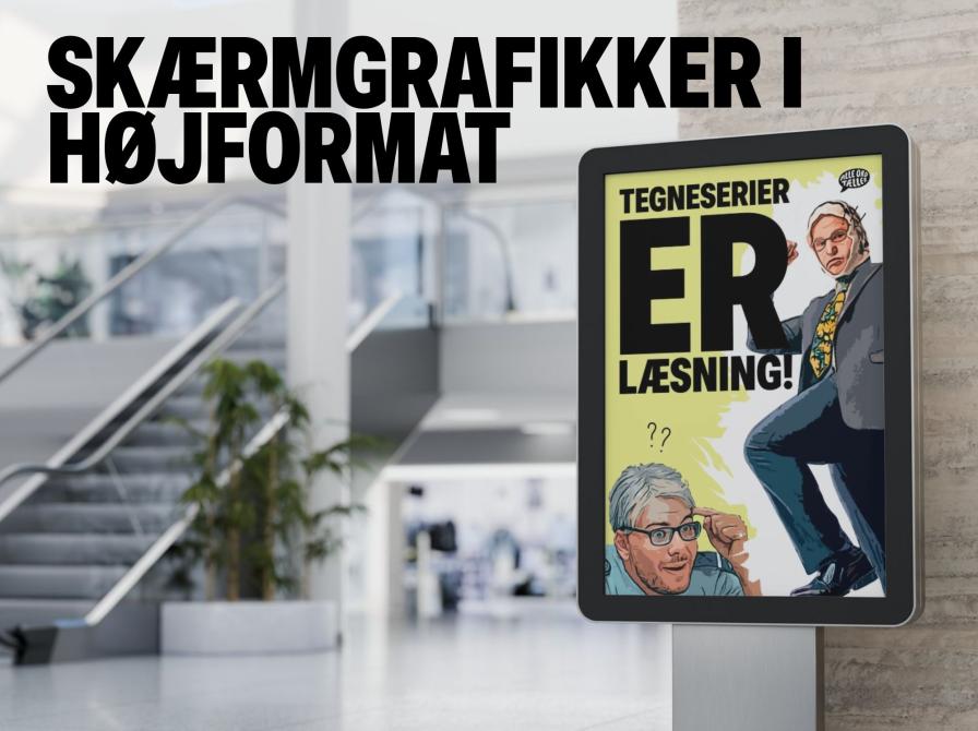 grafik til skærmgrafikker i højformat tegneserie